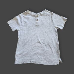 SOLD-  Grey S/S Henley Tee, Kid's 3/4T
